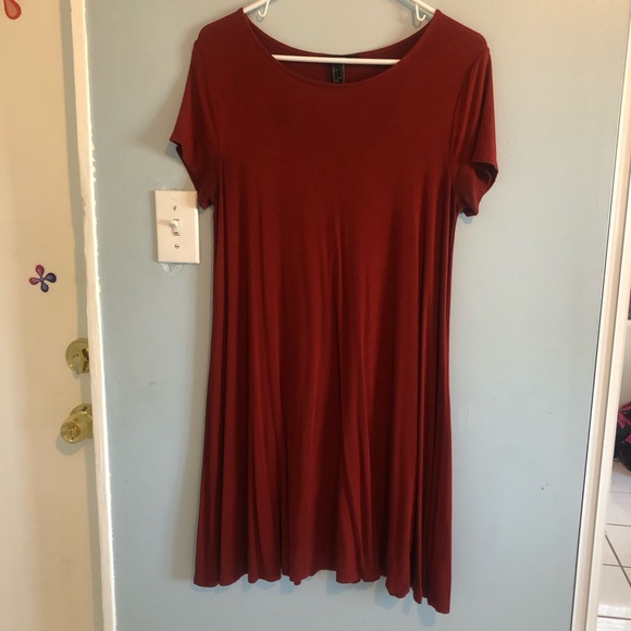 Forever 21 Dresses & Skirts - FOREVER 21 Dark Red Orange Dress